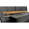 Image 3 : LARGE SHELF MADE WITH A TRUCK BUMPER , ROUTE 66 PLATE 8 FEET WIDE 8 INCHES DEEP