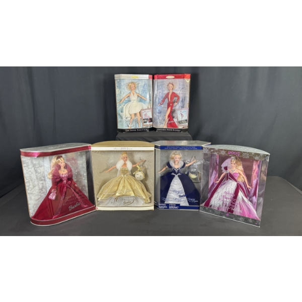 COLLECTIBLE BARBIE DOLLS - HOLIDAY & MARILYN MONROE EDITIONS