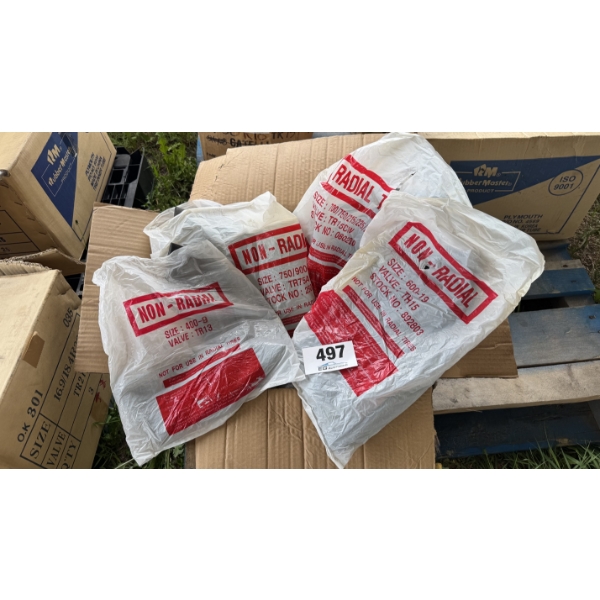 BOX OF NON-RADIAL INNER TUBES VARIOUS SIZES
