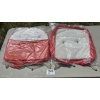 Image 1 : ALLIS-CHALMERS RED & WHITE 2-PIECE SEAT CUSHION SET