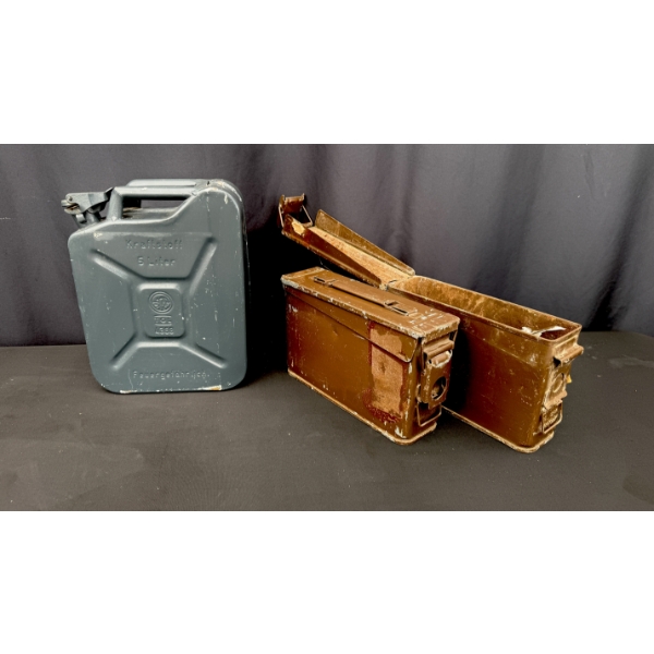 WW2 JERRY CAN & AMMO BOXES