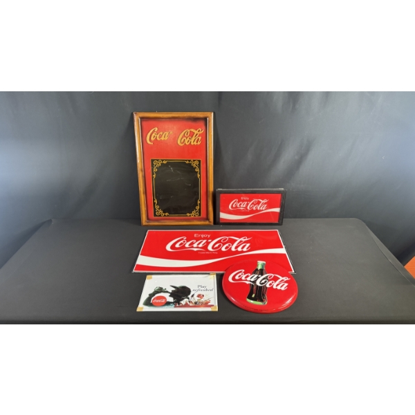 COKE SIGNS & CHALKBOARD 24" X 16" 