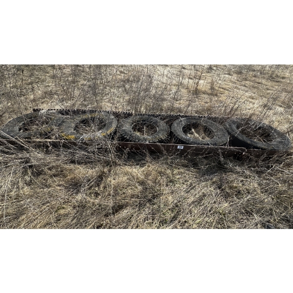 Metal Trough and Tires