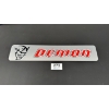 Image 1 : NO RESERVE DEMON SIGN 28" X 6"