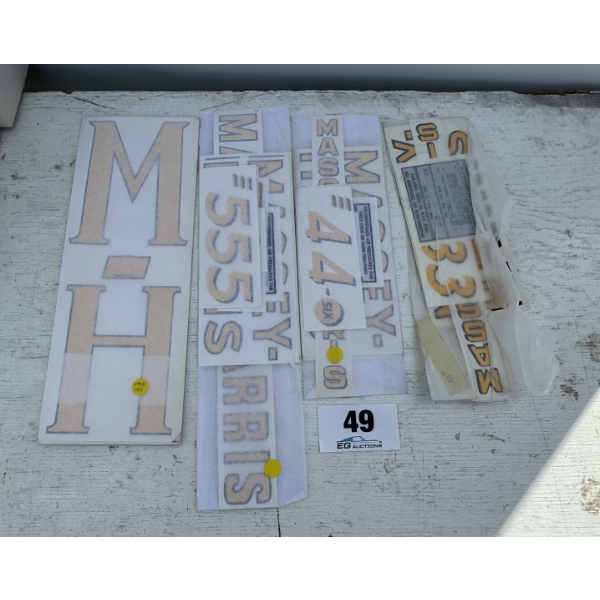 ASSORTED MASSEY-HARRIS DECALS