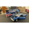 Image 3 : MUSCLE MACHINES 1:18 SCALE '00 PT CRUISER DIECAST & BLUE '69 FORD MUSTANG DIECAST