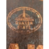 Image 3 : QUAKER STATE HEAVY PAINTED METAL TOMBSTONE HANGING SIGN