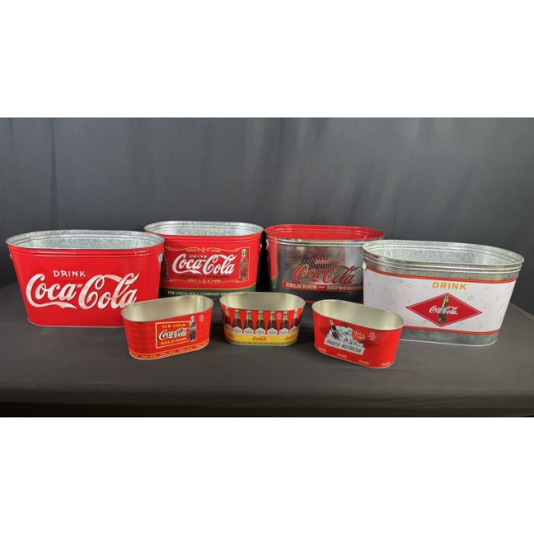 ASSORTED COCA-COLA ICE BUCKETS