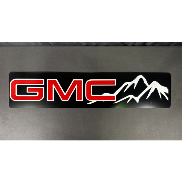 LARGE GMC (BLACK) SIGN 4ft x 10"