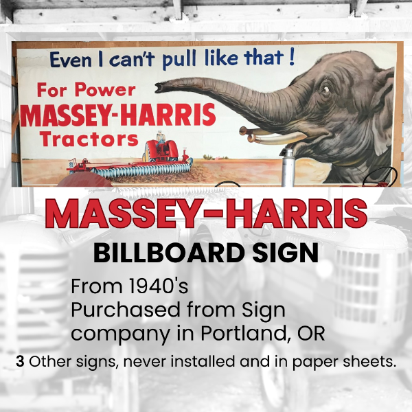 MASSEY-HARRIS BILLBOARD SIGN