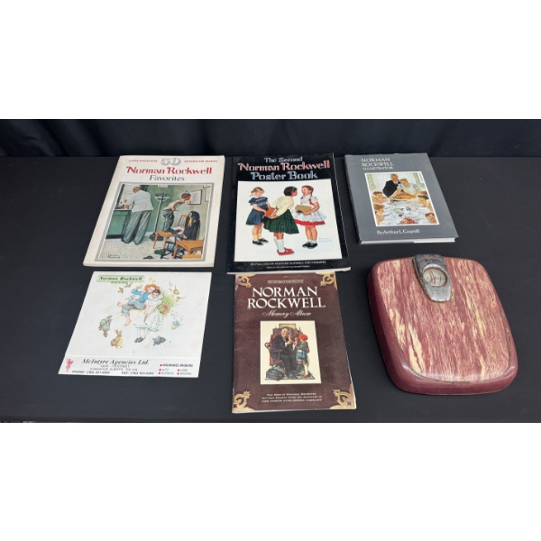 NORMAN ROCKWELL COLLECTIBLE BOOKS & VINTAGE SCALE