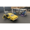 Image 5 : MAISTO 1:18 SCALE 1965 CHEV CORVETTE DIECAST & YELLOW DODGE DART 340 DIECAST