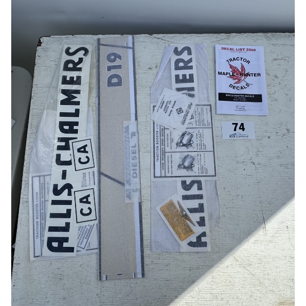 ALLIS-CHALMERS DECALS