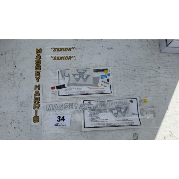 MASSEY-HARRIS & MASSEY-FERGUSON DECAL SETS