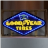 Image 1 : NO RESERVE GOODYEAR DIAMOND IN STEEL CAN NEON SIGN