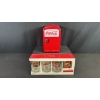 Image 1 : COCA-COLA MINI FRIDGE & LIBBEY COLLECTOR GLASS SET