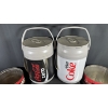 Image 4 : ASSORTED LARGE COCA-COLA COOLERS & TINS