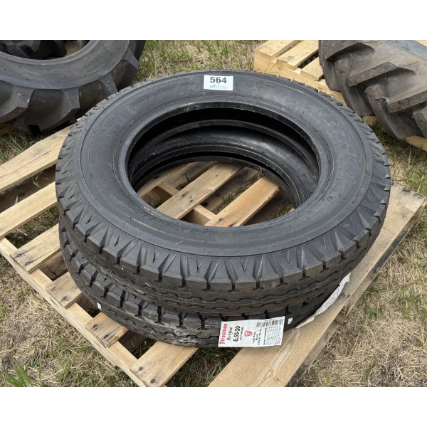 PAIR OF 6.50-20 FIRESTONE MILITARY NDT TIRES