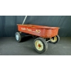 Image 4 : VINTAGE RADIO FLYER MODEL 80 WAGON W/ ORIGINAL RED PAINT