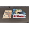 Image 1 : 2 METAL FISHING SIGNS 20" X 20"