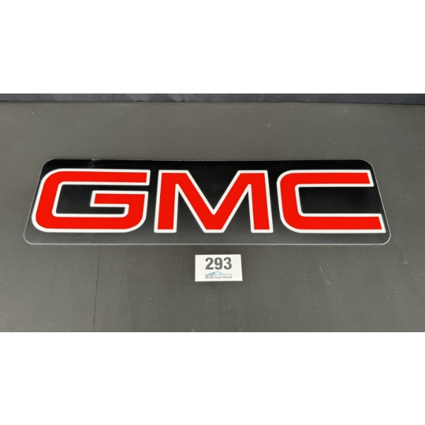 NO RESERVE GMC SIGN 28" X 8"