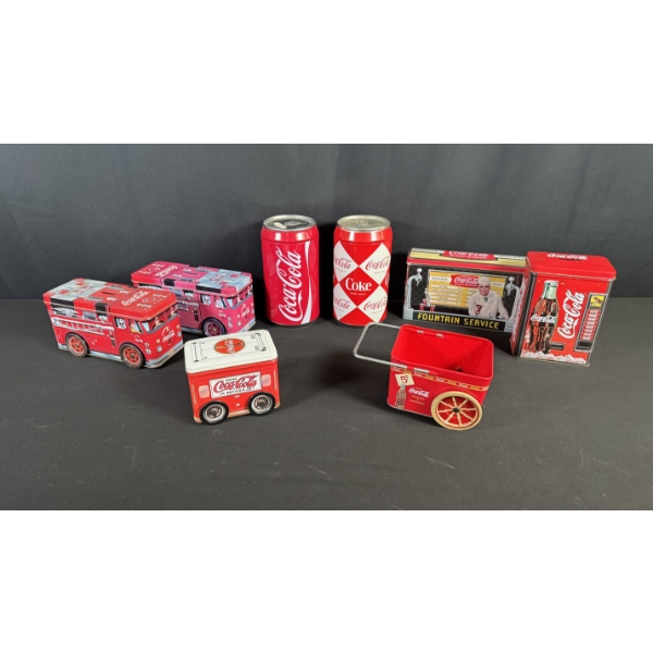 ASSORTED COCA-COLA TIN COLLECTION