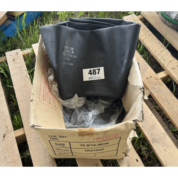 BOX OF INNER TUBES (16.9/18.4R34 TR218AP VALVE)