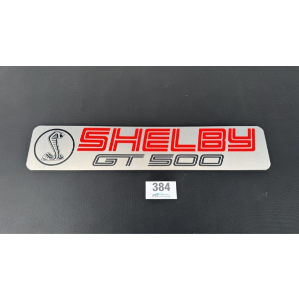 NO RESERVE SHELBY GT 500 SIGN 28" X 6"
