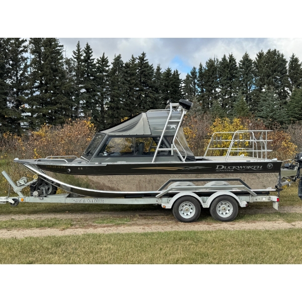 2006 DUCKWORTH 22' HARDTOP JET BOAT AND EZ LOAD TRAILER