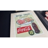 Image 2 : 3 COCA-COLA ADVERTISING SIGNS (CANVAS, FRAMED PROMO, METAL SIGN) 23" X 16"