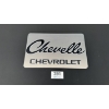 Image 1 : NO RESERVE CHEVELLE CHEVROLET SIGN 19" X 12"