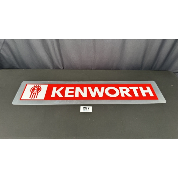 NO RESERVE KENWORTH SIGN 4FT X 10"