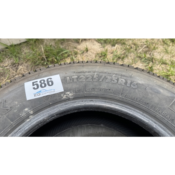 PAIR OF LT225/75R16 LIGHT TRUCK TIRES