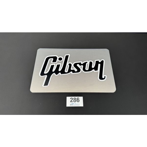 NO RESERVE GIBSON SIGN 19" X 12"