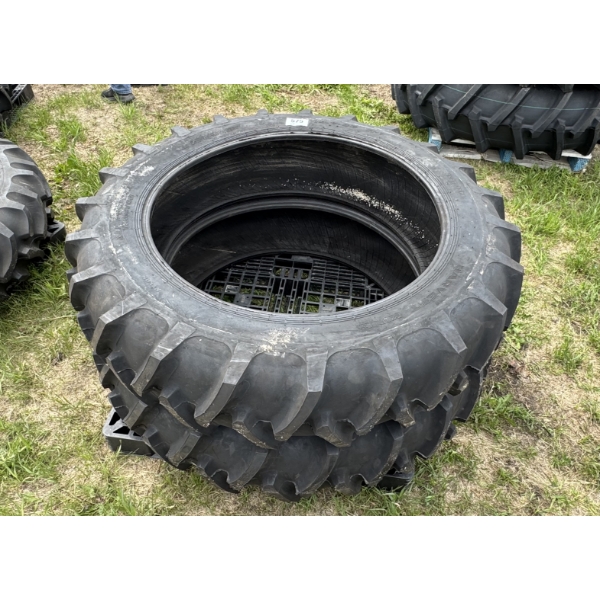 PAIR OF 13.6-38 R-1 REAR TRACTOR TIRES