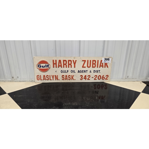 NO RESERVE GULF OIL HARRY ZUBIAK SIGN