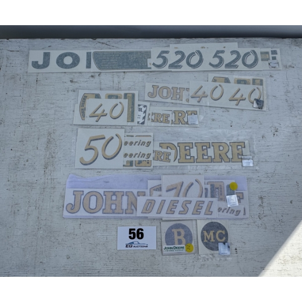 ASSORTED JOHN DEERE DECALS