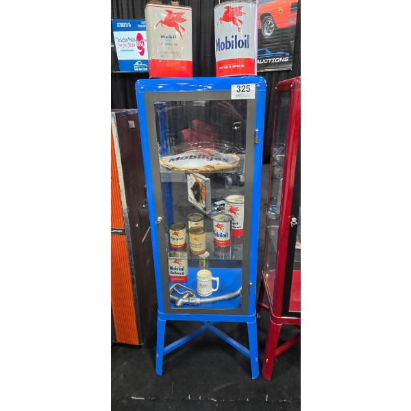 NO RESERVE ORIGINAL ASSORTMENT OF MOBIL COLLECTIBLES IN STAND