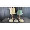 Image 1 : VINTAGE TABLE & FLOOR LAMPS W/ SHADES