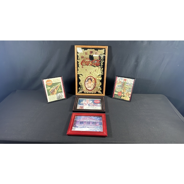 CLOCK & FRAMED PRINTS 21" X 14" 
