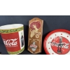 Image 4 : COCA-COLA CLOCK, RUG(35" X 22"), BOTTLE OPENER, TRASH BIN
