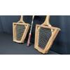 Image 5 : VINTAGE WOODEN TENNIS RACQUETS & BADMINTON RACQUET W/ PRESS FRAMES