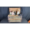 Image 1 : ANTIQUE TRUNK W/ PORCELAIN DOLLS & TEDDY BEARS