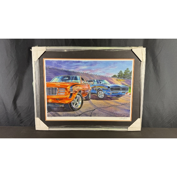 MICHAEL IRVINE "THE GENERAL'S STARS HAVE STRIPES" LIMITED EDITION FRAMED PRINT (49/792) 23.5" X 31"
