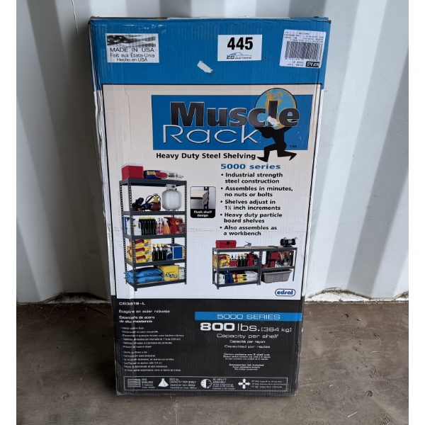 MUSCLE RACK 5000 SERIES STEEL SHELVING - 800LB CAPACITY