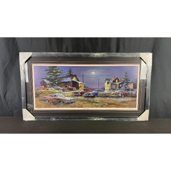 DALE KLEE "WINTER EVENING" LIMITED EDITION FRAMED PRINT (935/950) 22" X 42"