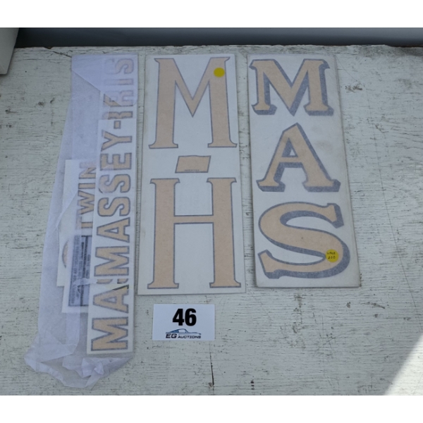 VARIOUS LARGE MASSY-HARRIS DECALS