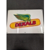 Image 1 : 1963 DEKALB DOUBLE SIDED PAINTED METAL SIGN