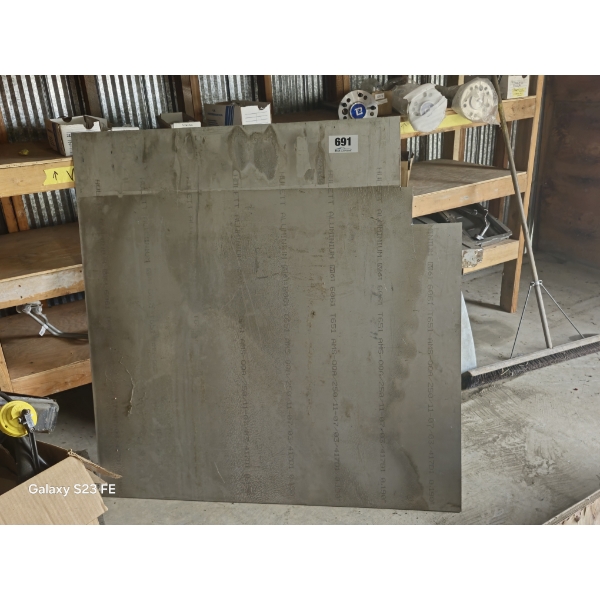 Aluminum Plate 4ft X 4ft X 3/16 inches