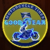 Image 1 : NO RESERVE GOODYEAR MOTORCYLCE TIRES LED FLEX-NEON SIGN IN STEEL
